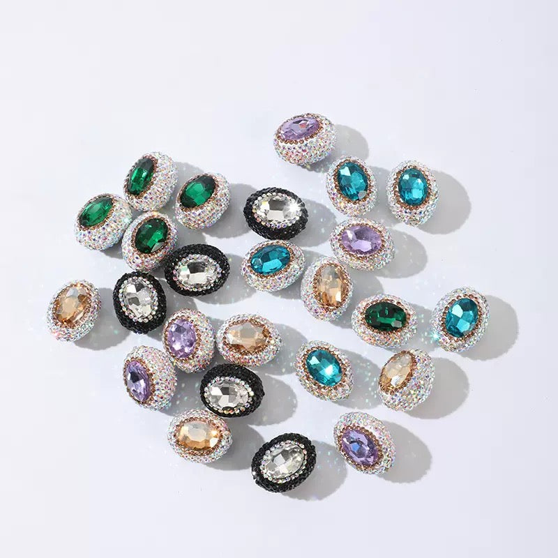 Princess Diamond Egg-Shaped Beads (24*18 mm)
