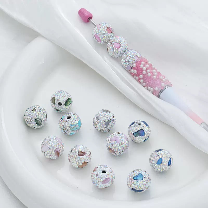 Seashell rhinestone beads（16 mm)