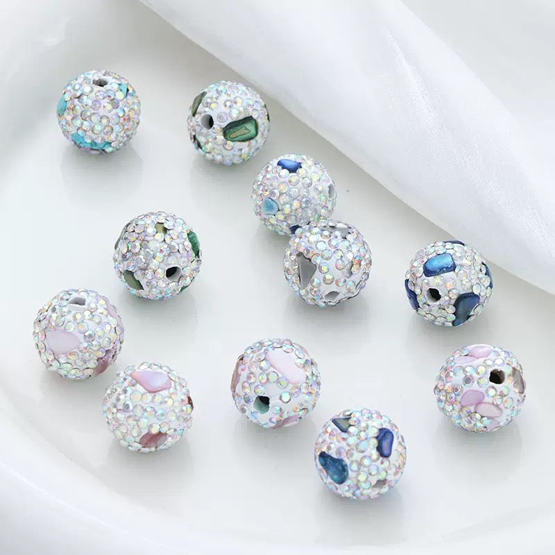 Seashell rhinestone beads（16 mm)