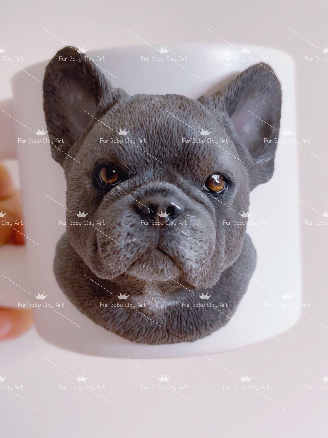 Hand‑Sculpted Custom Pet Mug | Polymer Clay Art ( for Dog, Cat, Parrot & Most Pets)